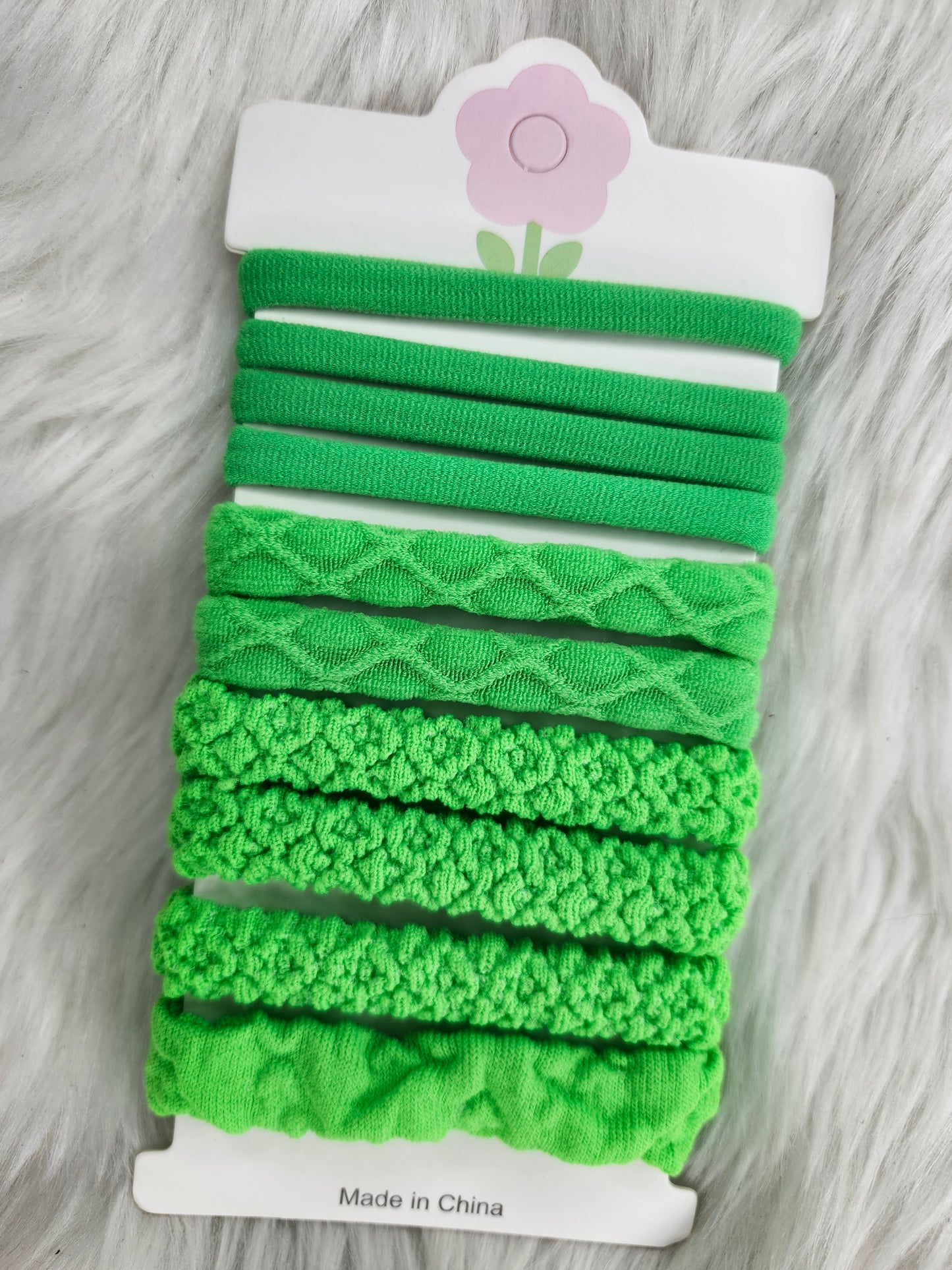 Neon green pink tail holder