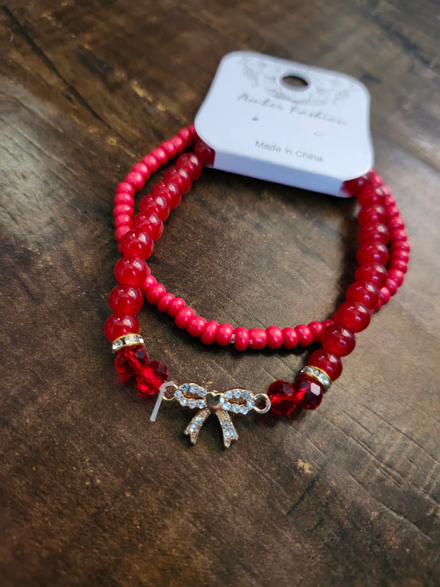 Red bow bracelets