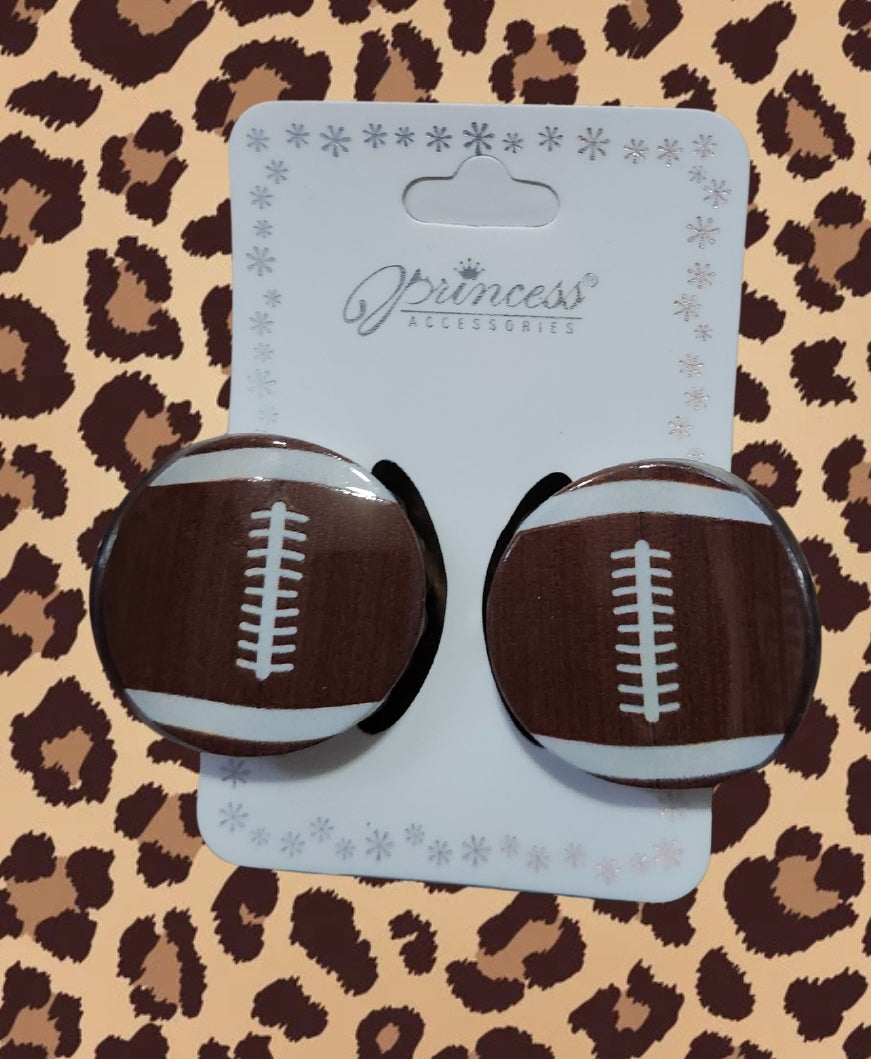 Football hair clips