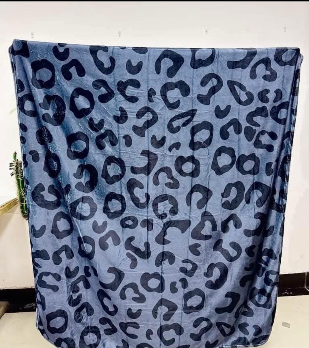 Baby blanket black cheetah