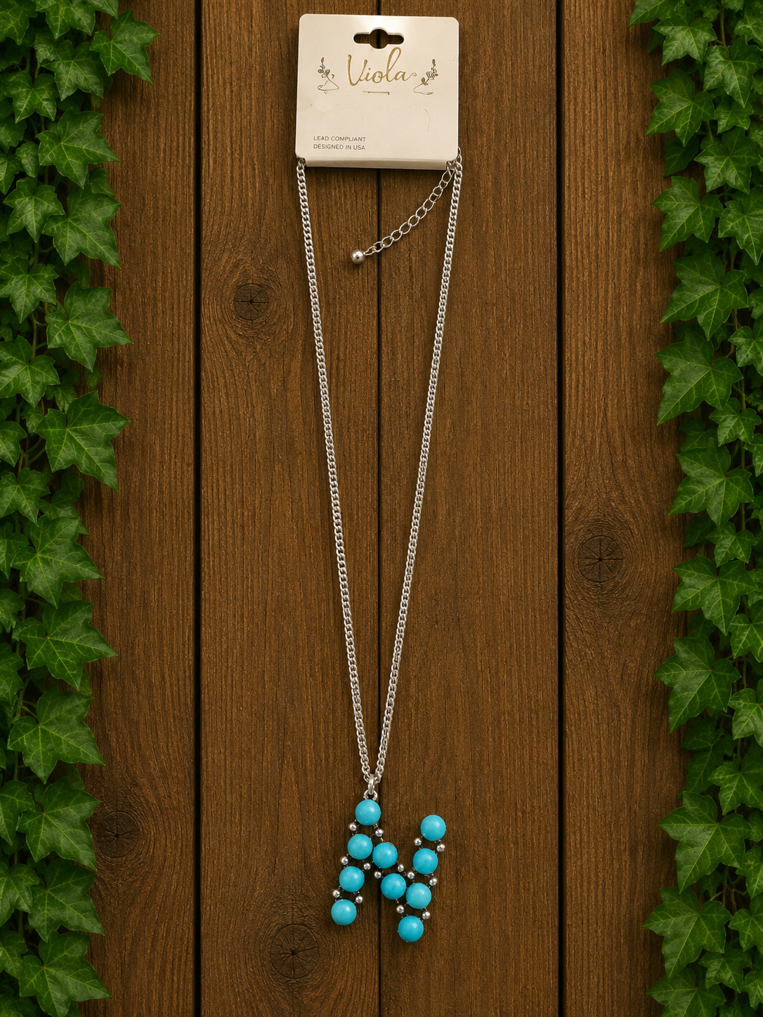 Letter N necklace