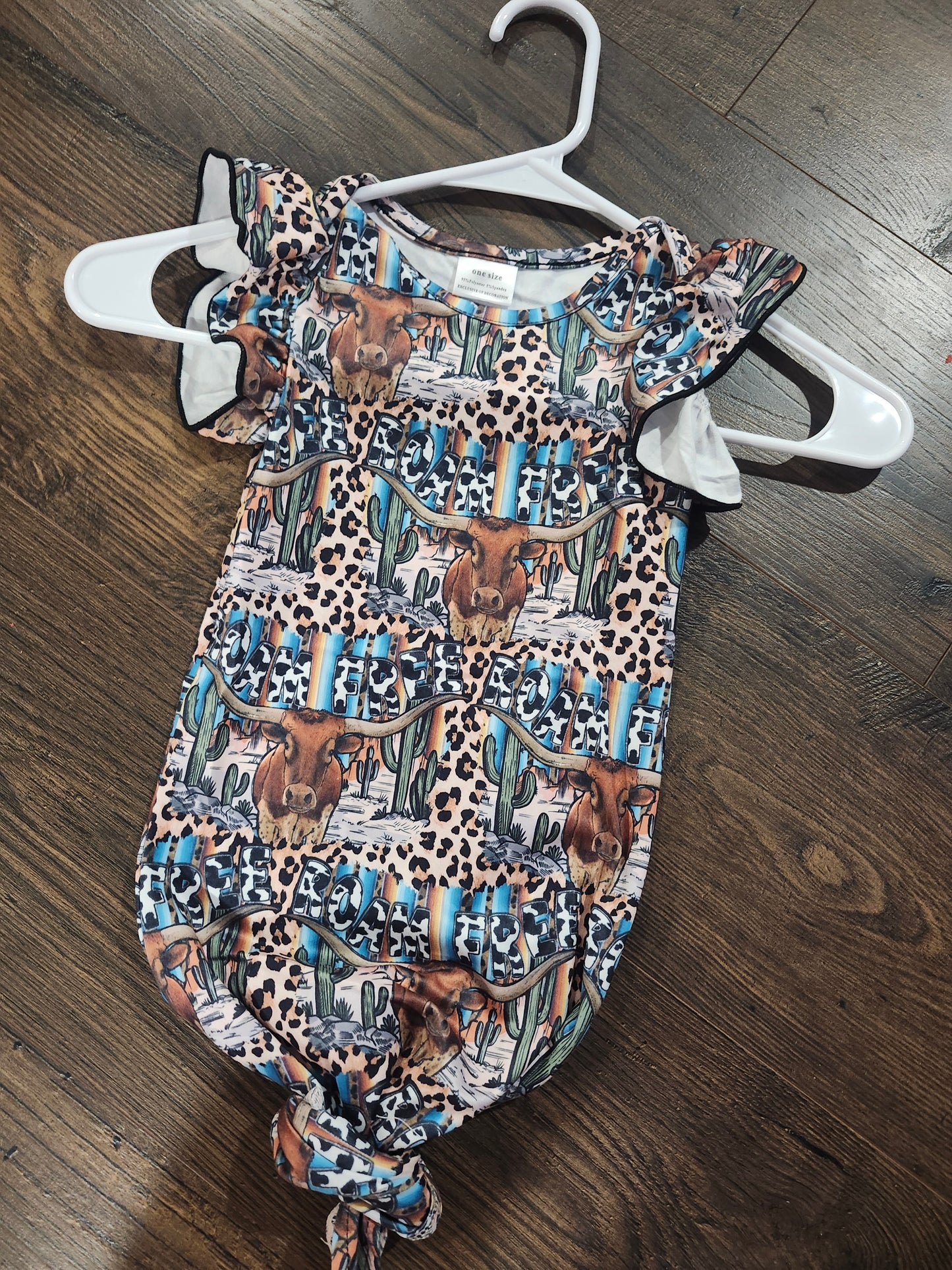 Longhorn baby gown