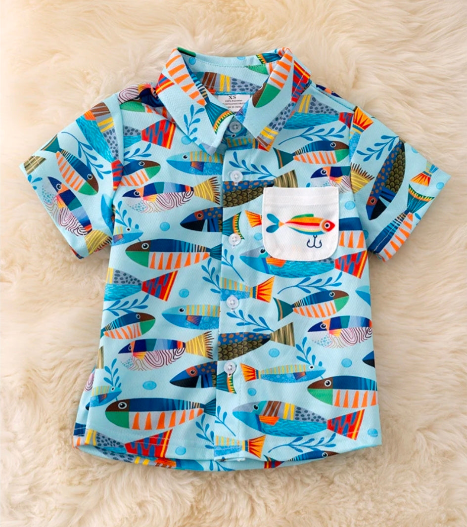 Boys fishing shirt