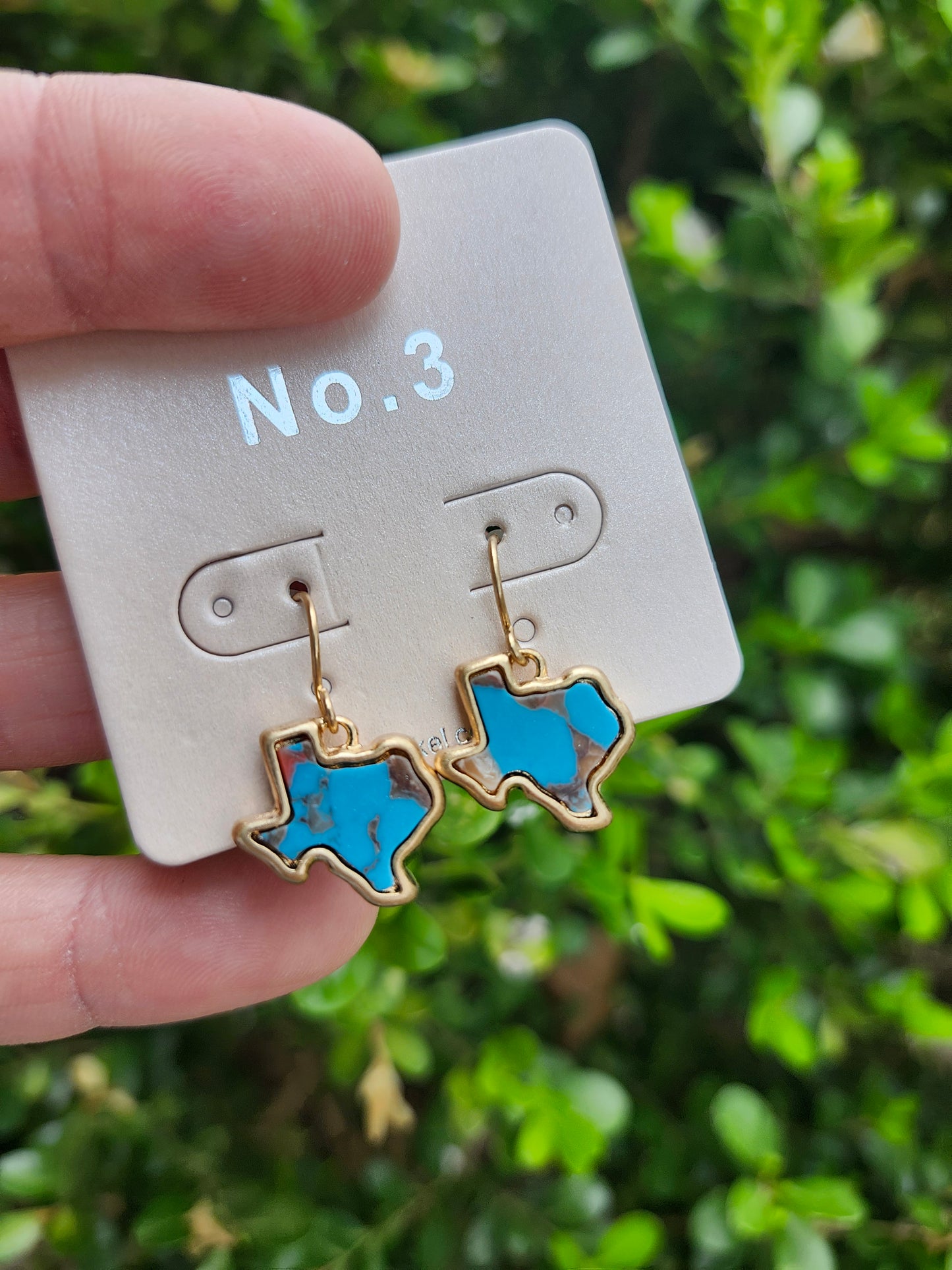 Texas turquoise earrings