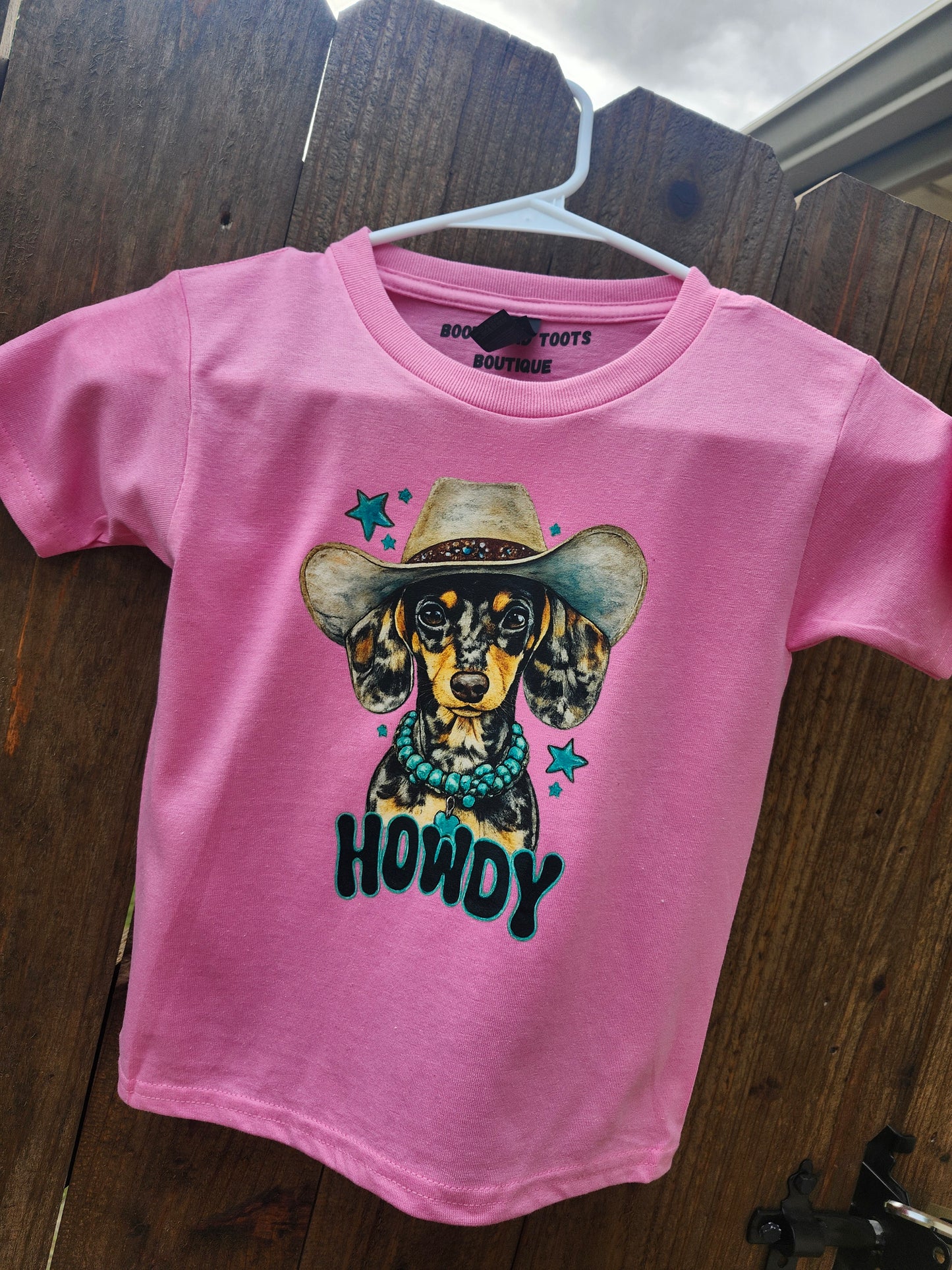 Weenie dog howdy shirt