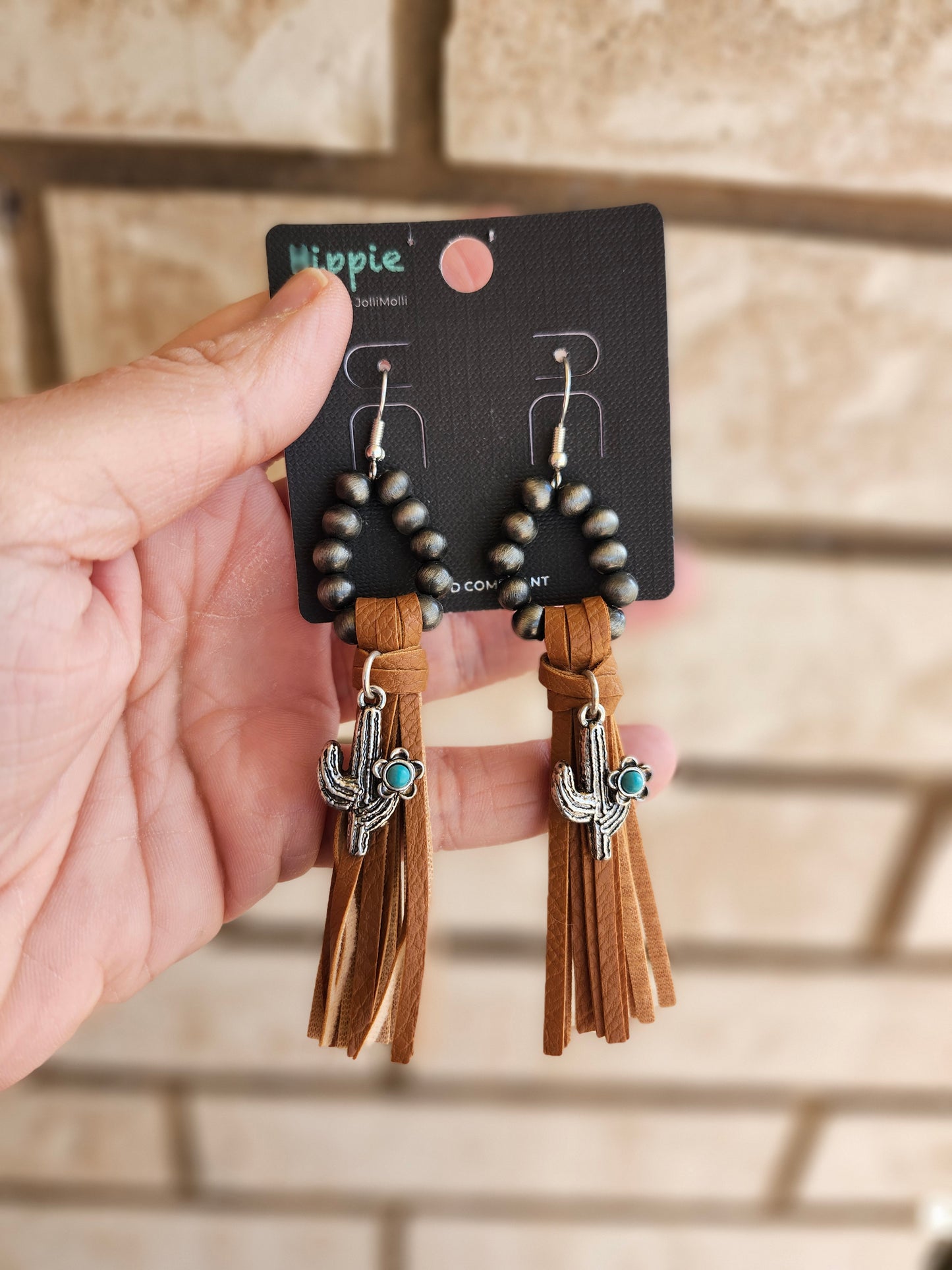 Cactus tassel earrings