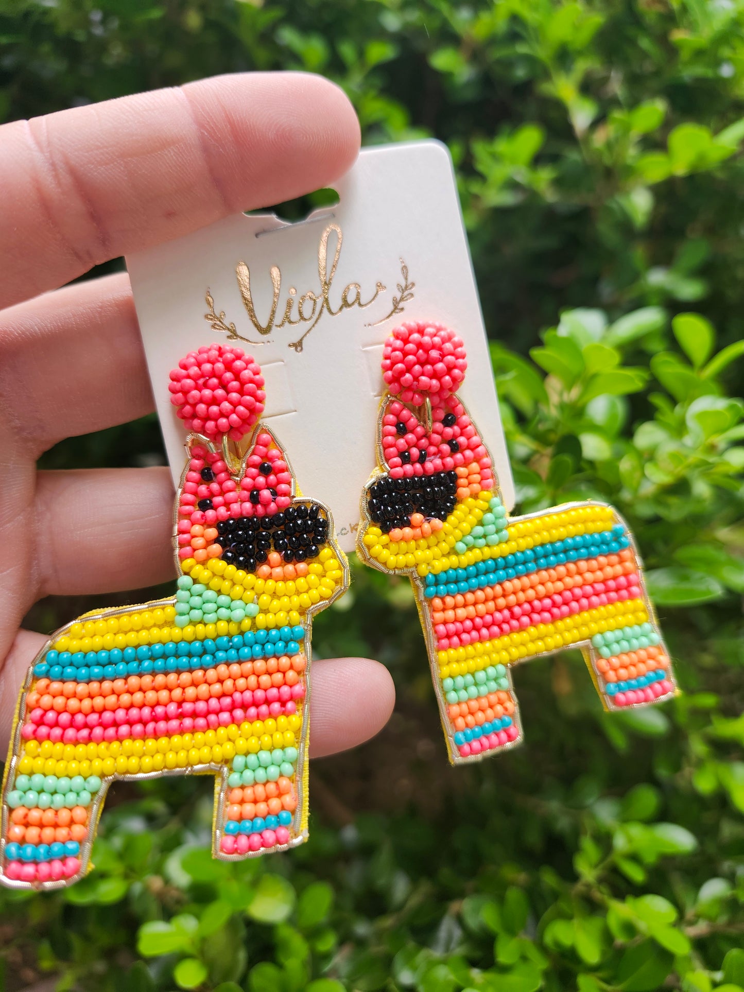 Bright Llamas earrings