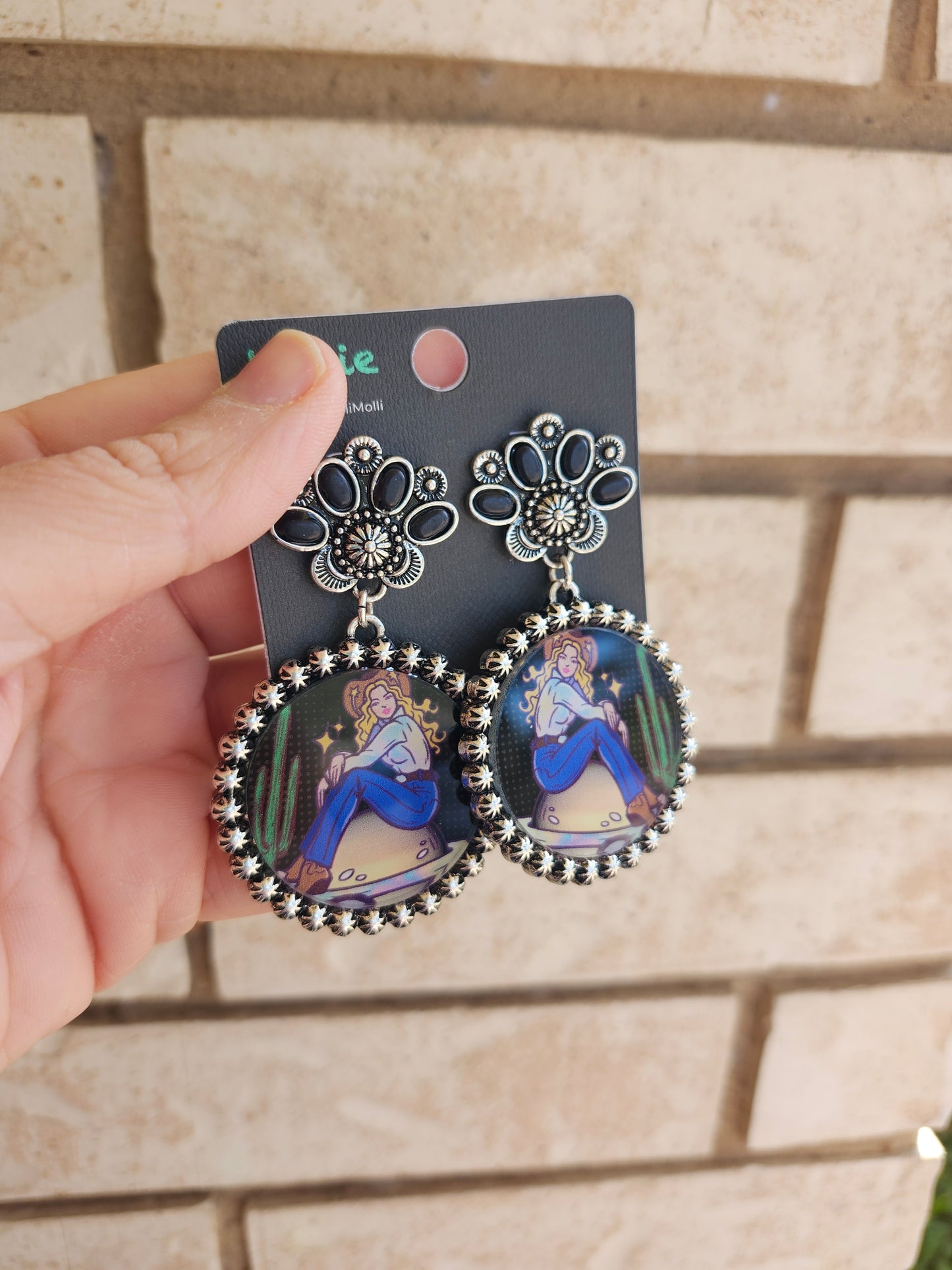 Blackstone cowgirl earrings
