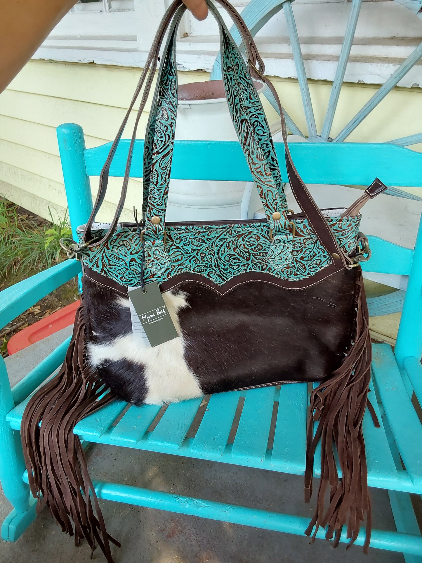 Turquoise zapata myra bag