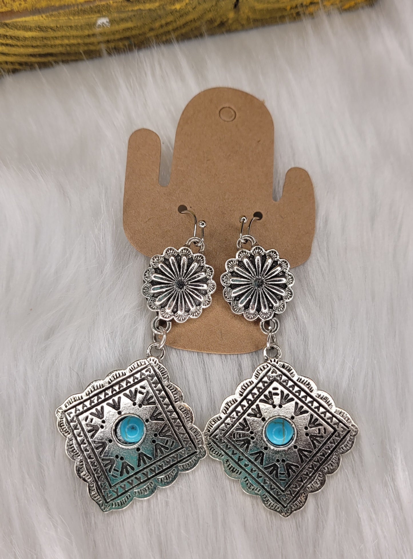 Turquoise stone earrings