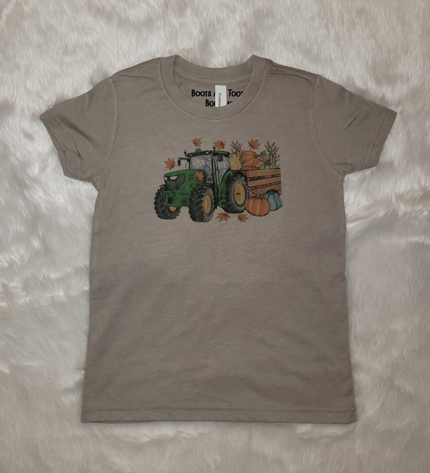 Tractor pumpkin shirt