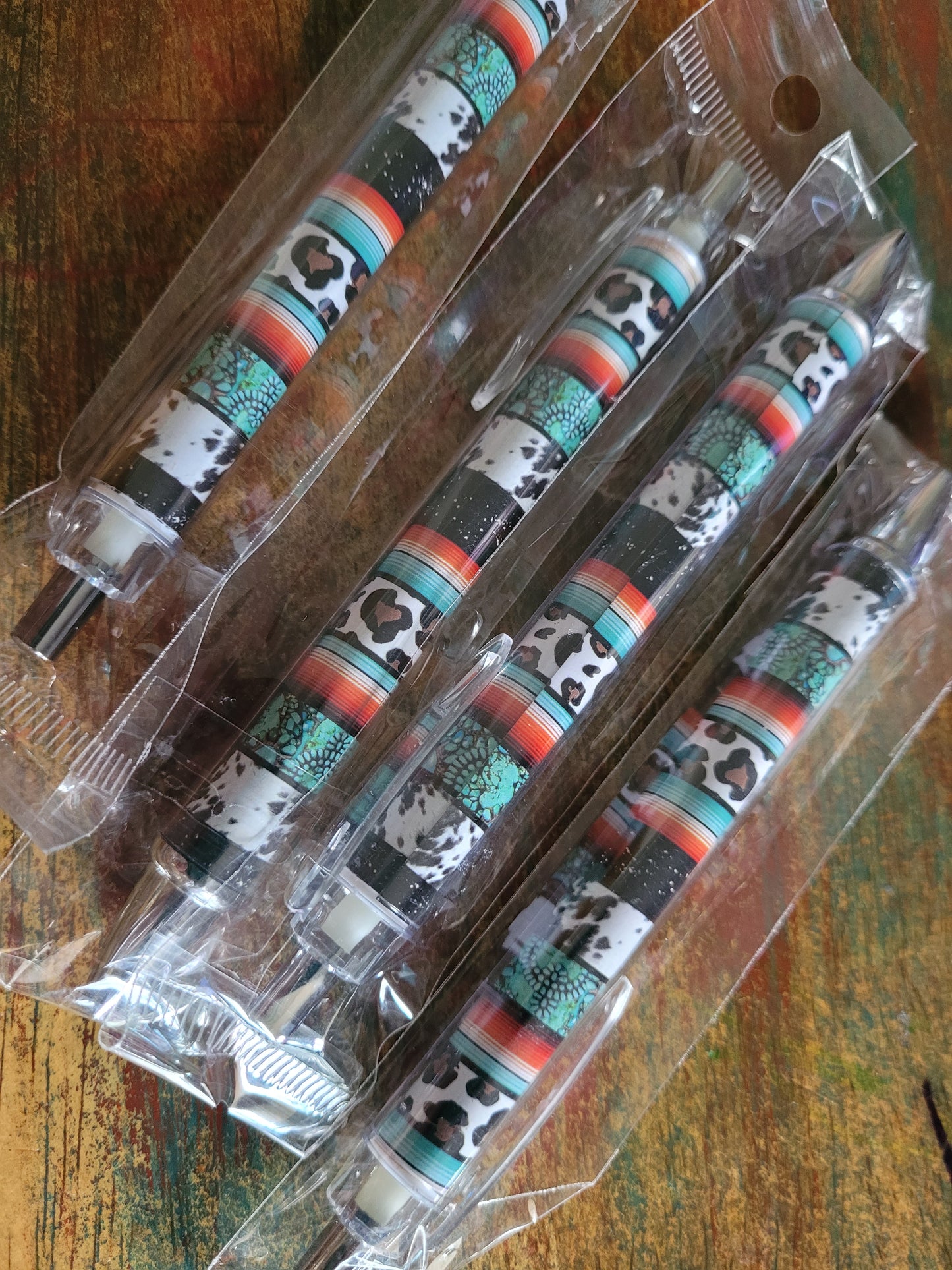 Turquoise serape pen