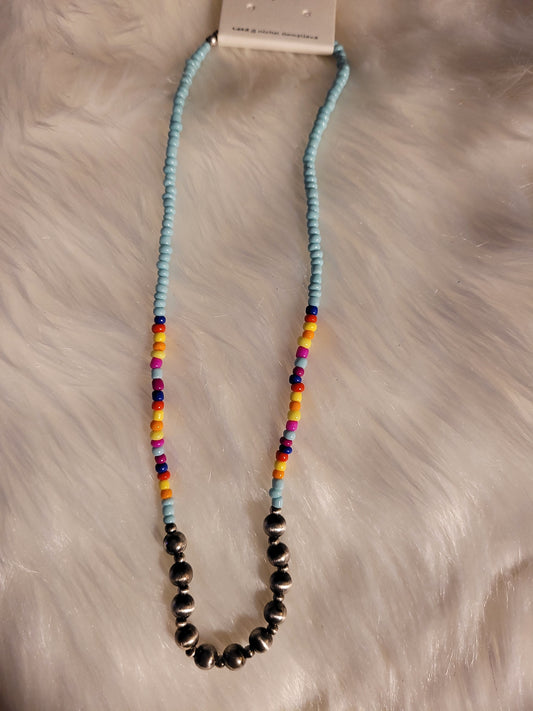 Teal necklace