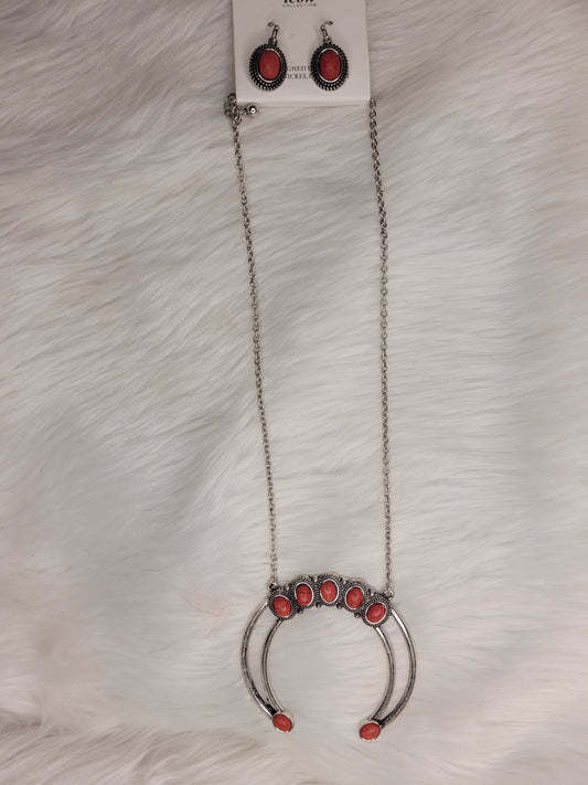 Red stone necklace