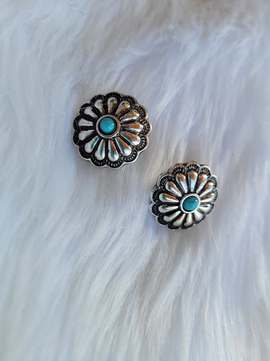 Turquoise studds earrings