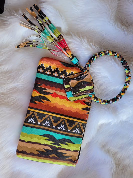 Serape wristlet