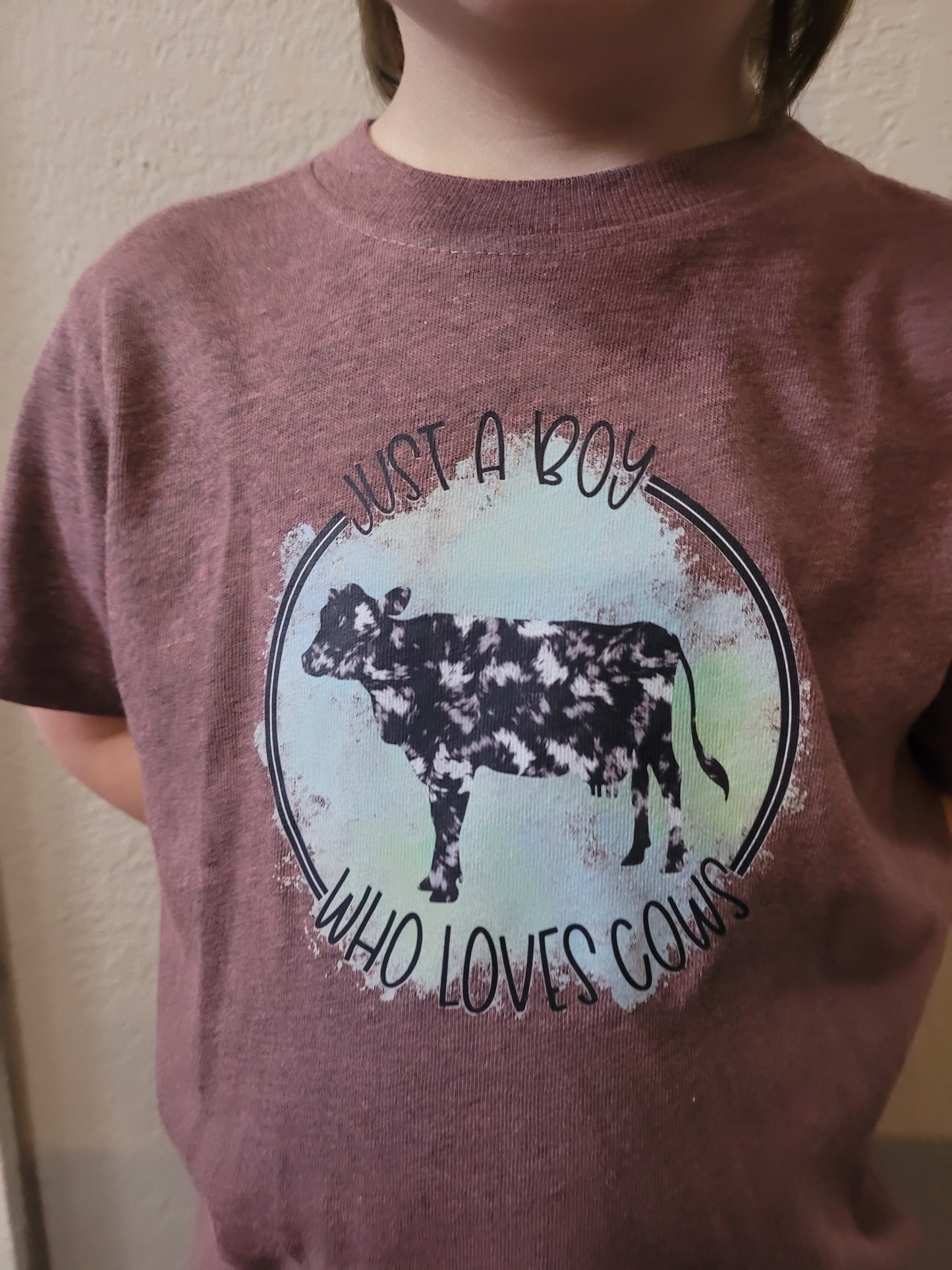 Just a boy who loves cows shirt