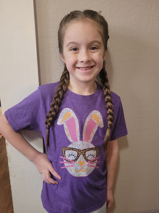 Glitter rabbit shirt