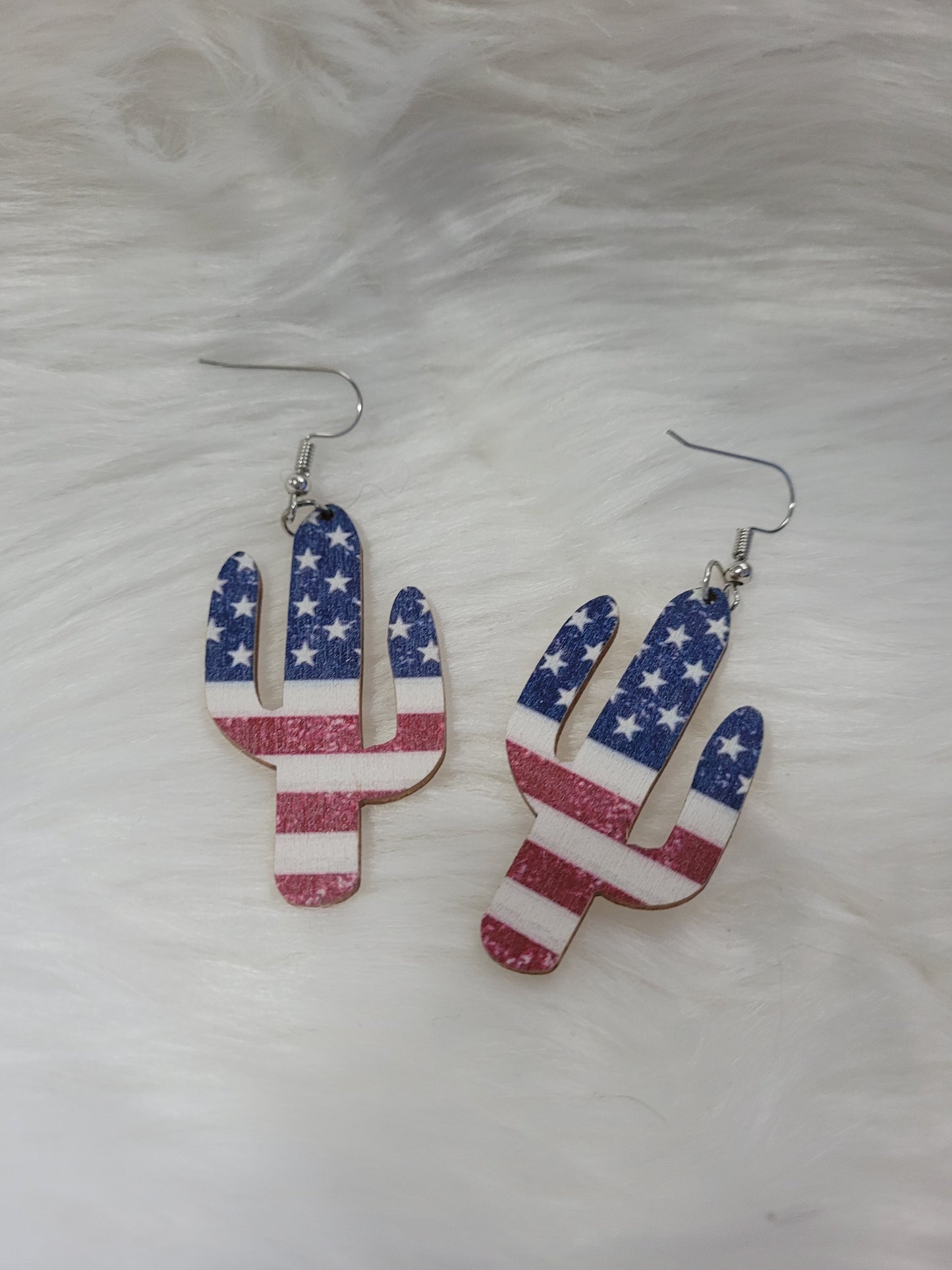 Cactus flag earrings