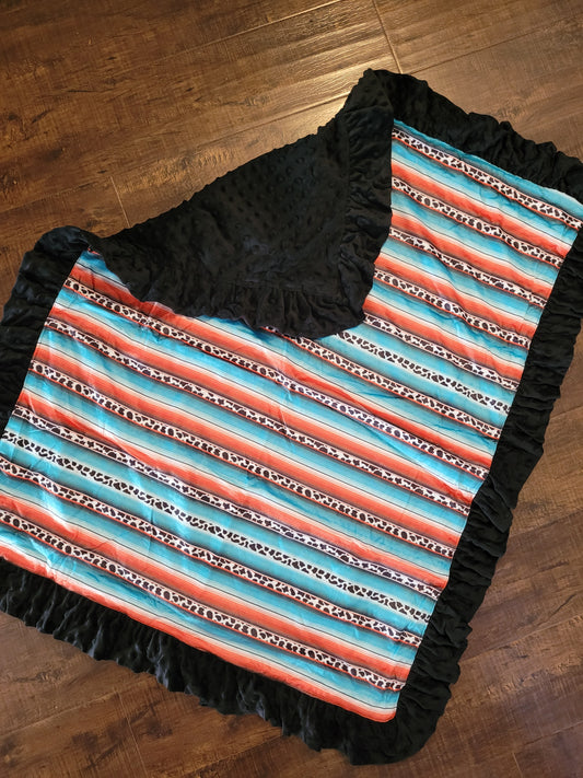 Serape cheetah blanket