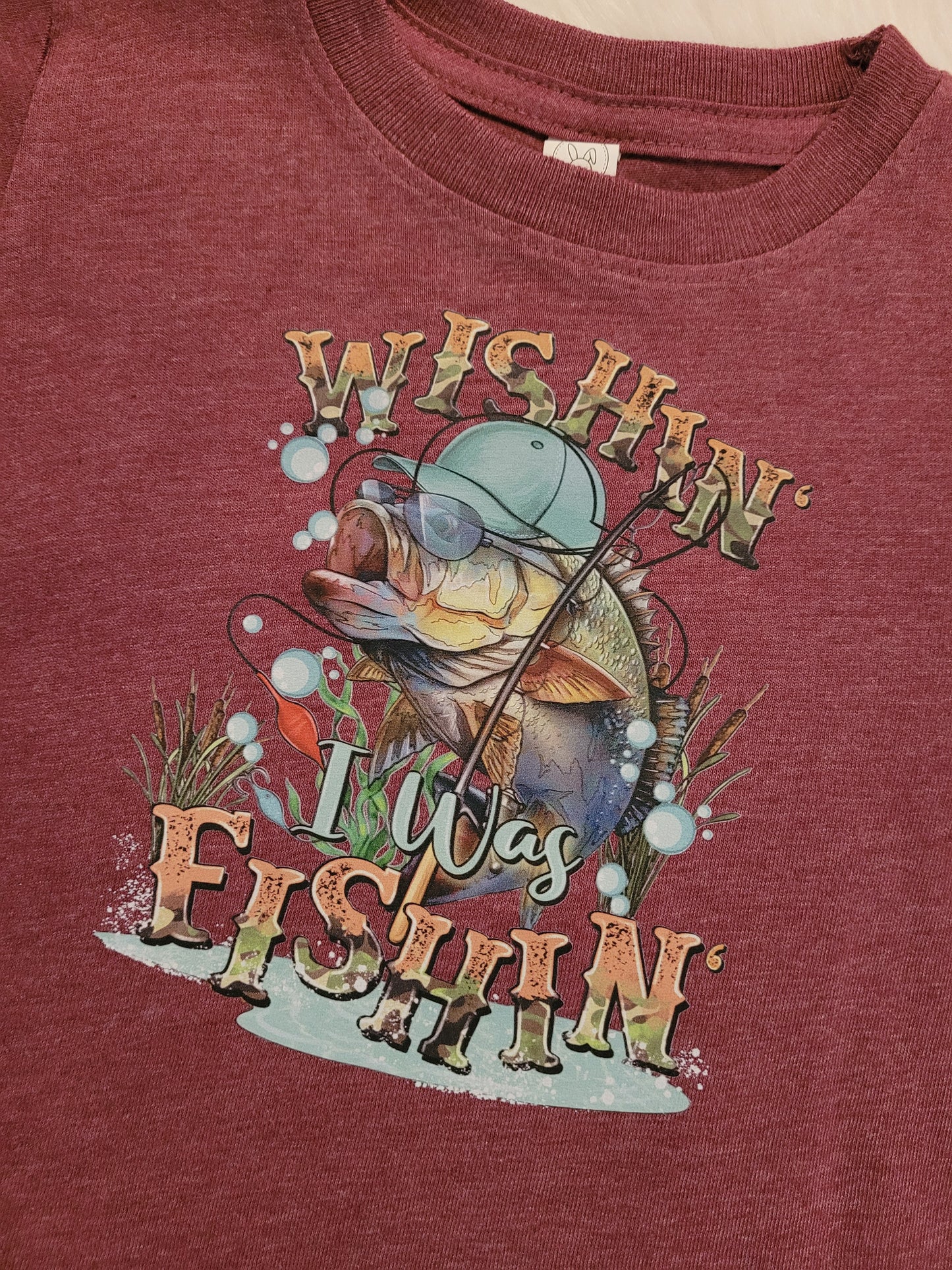 Wishing I was fishing shirt