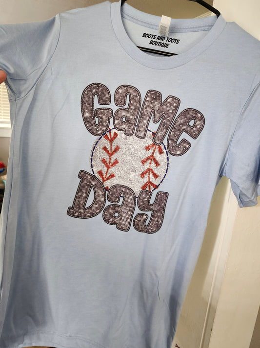 Game day baseball shirt