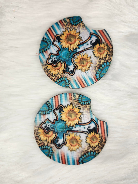 Wrapped up car coaster