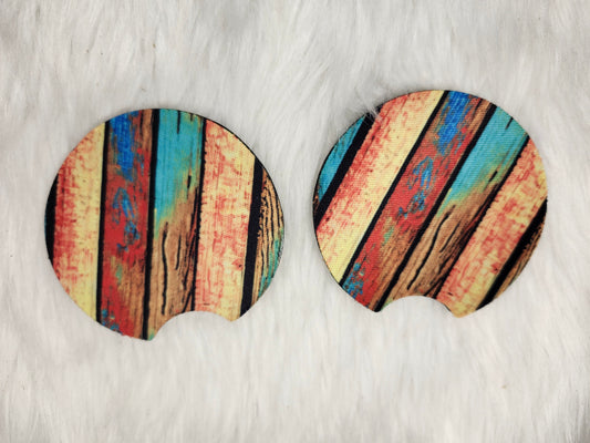 Painted wood car  coaster