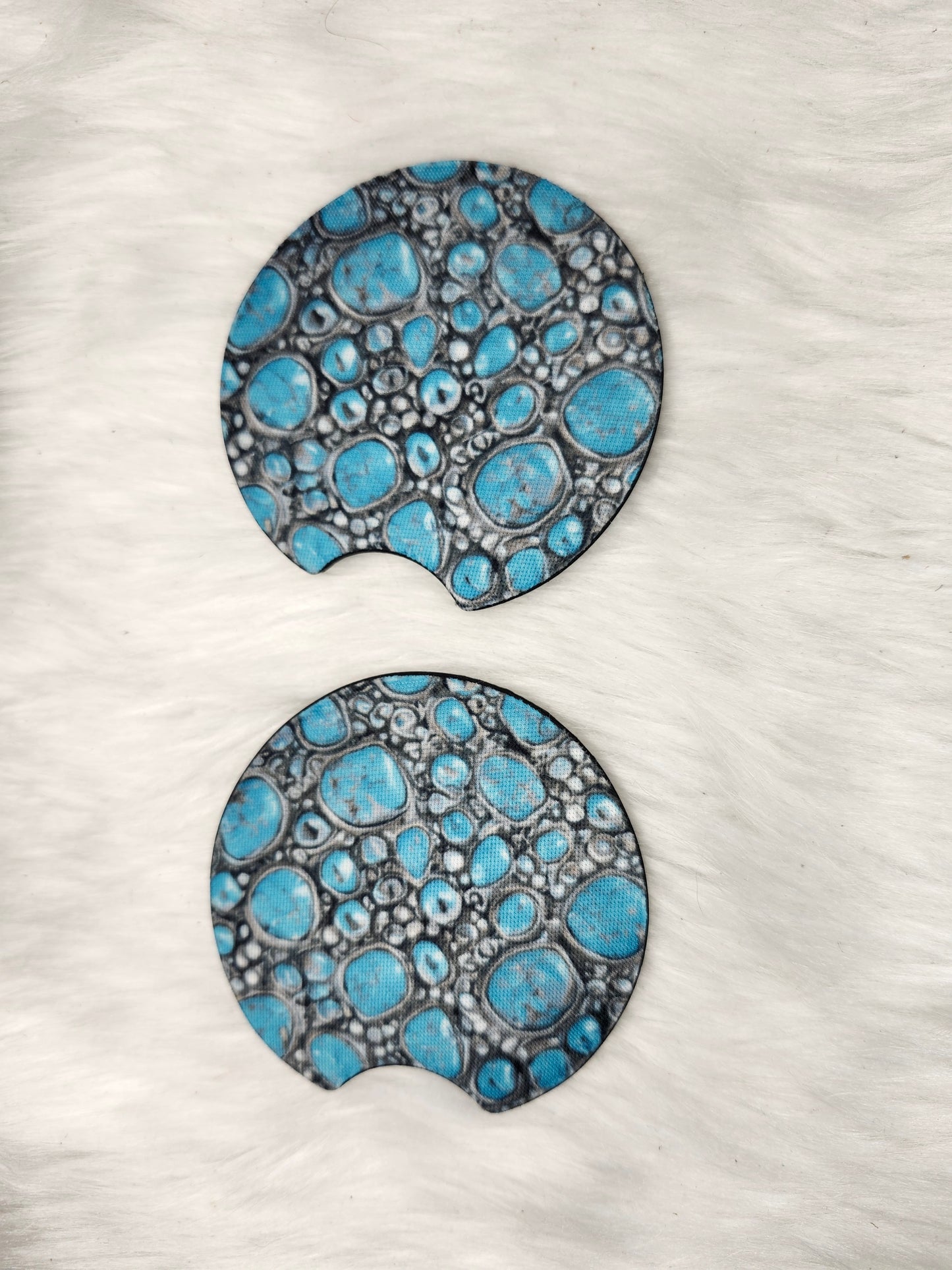 Turquoise stone car coaster