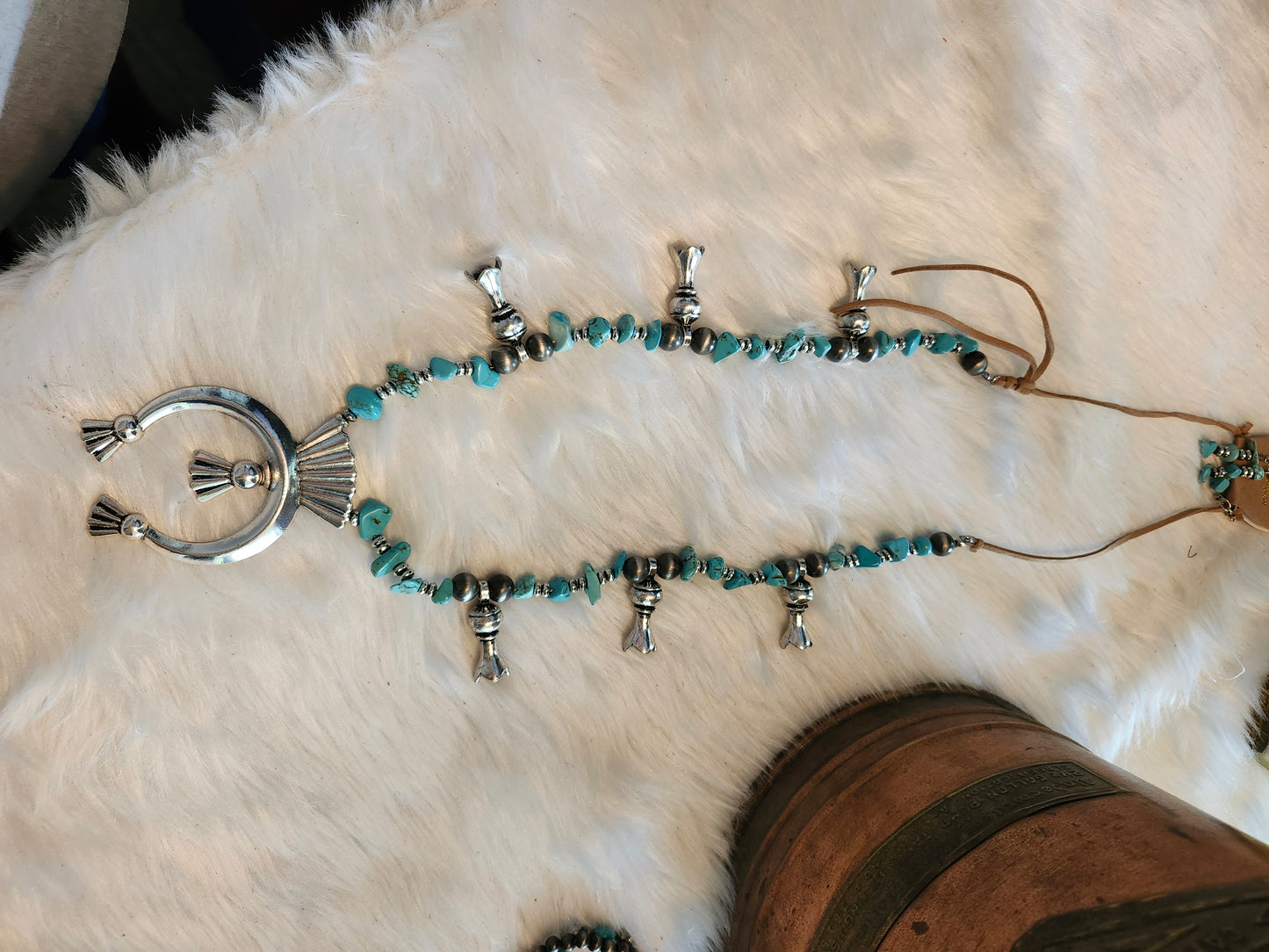 Turquoise stone necklace