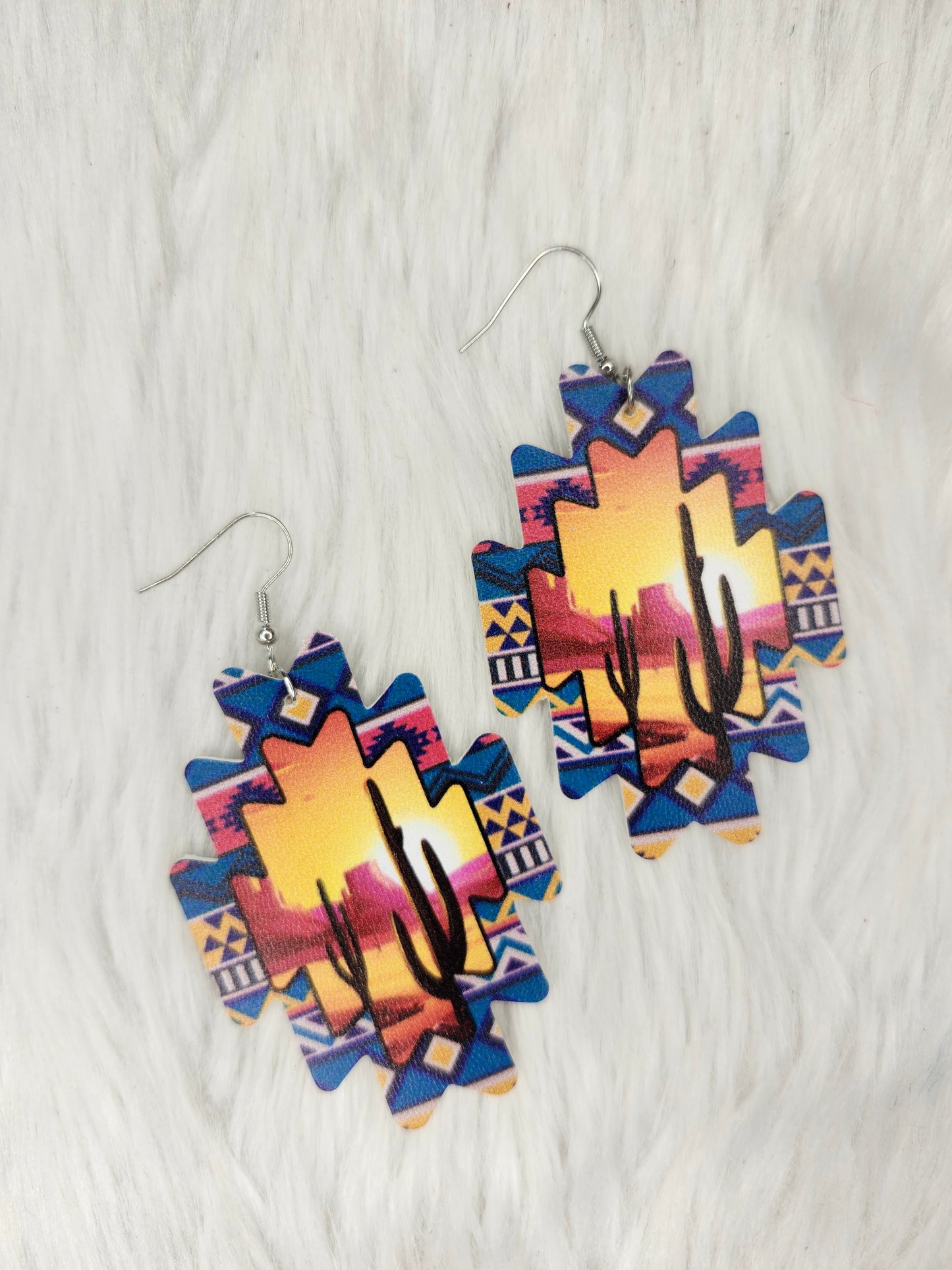 Desert sunset earrings