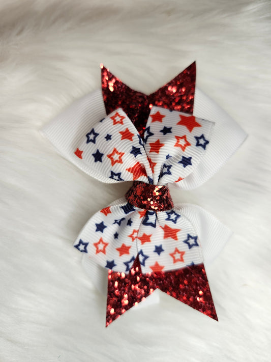 Stars white bow