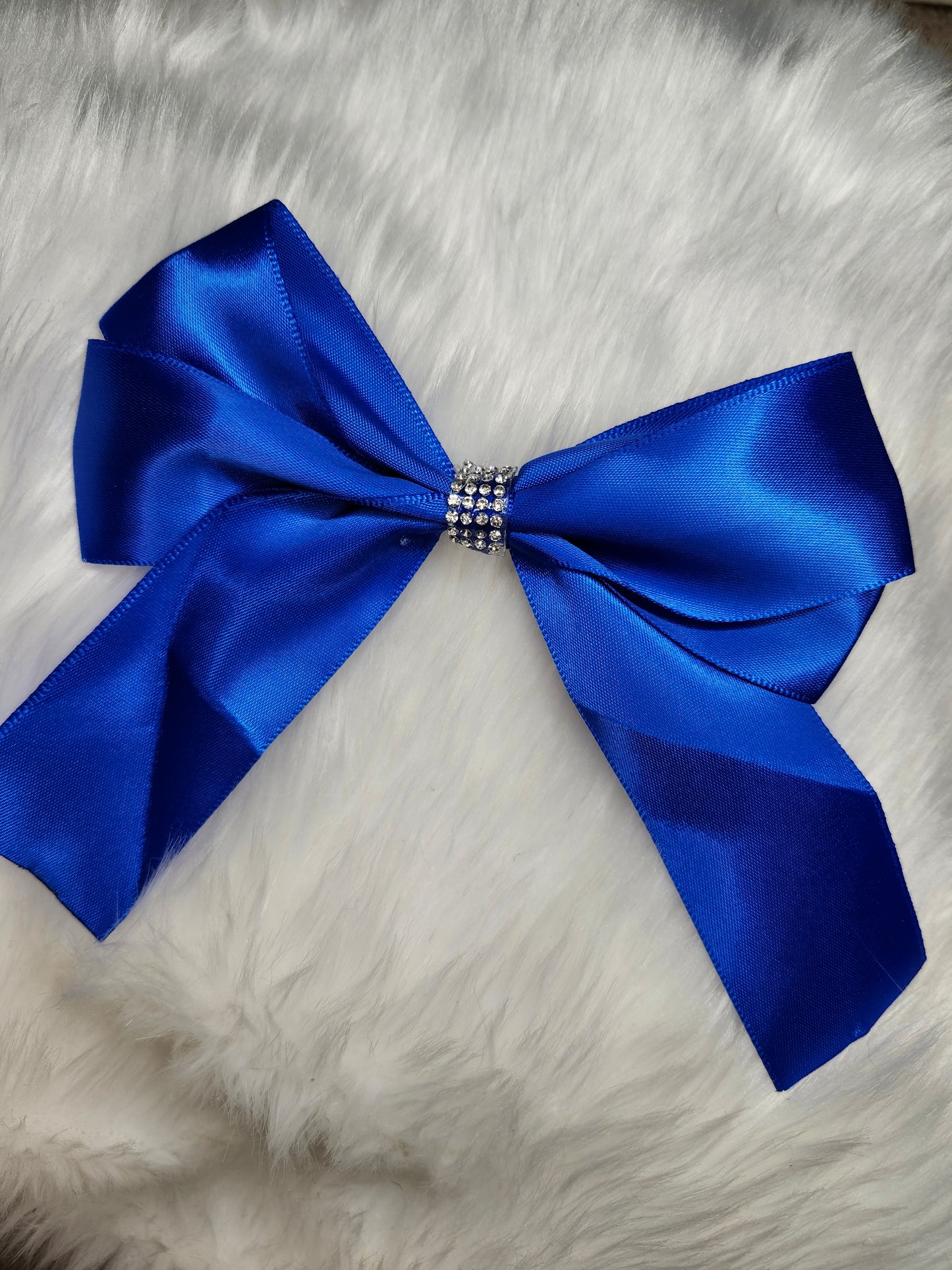 Blue diamond bow