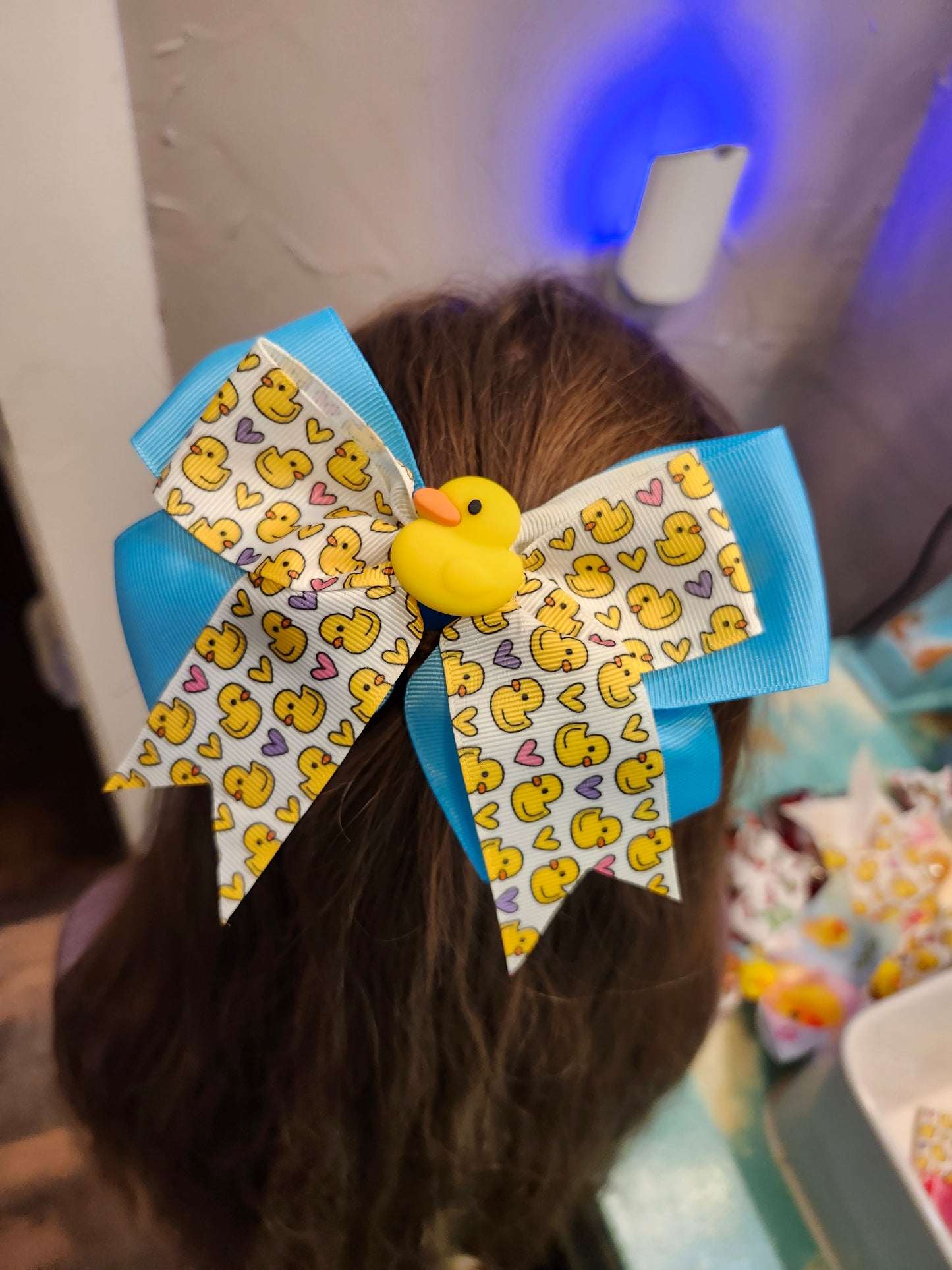 Blue duck bow