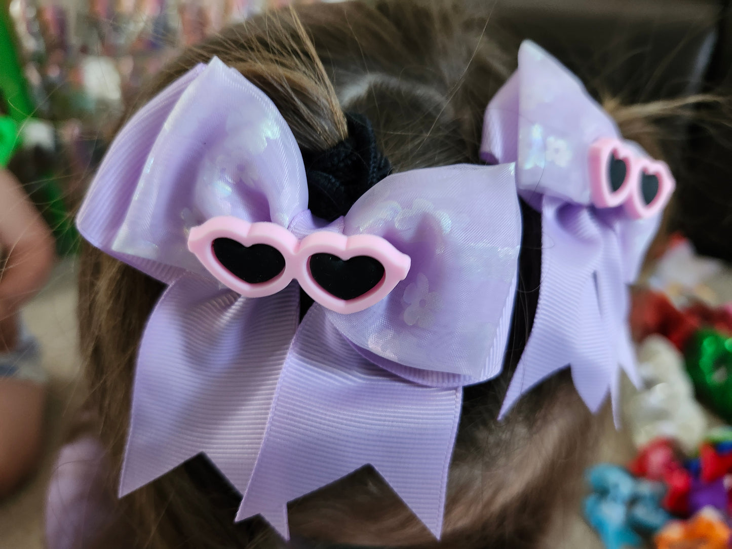 Lavender sunglasses piggy bow