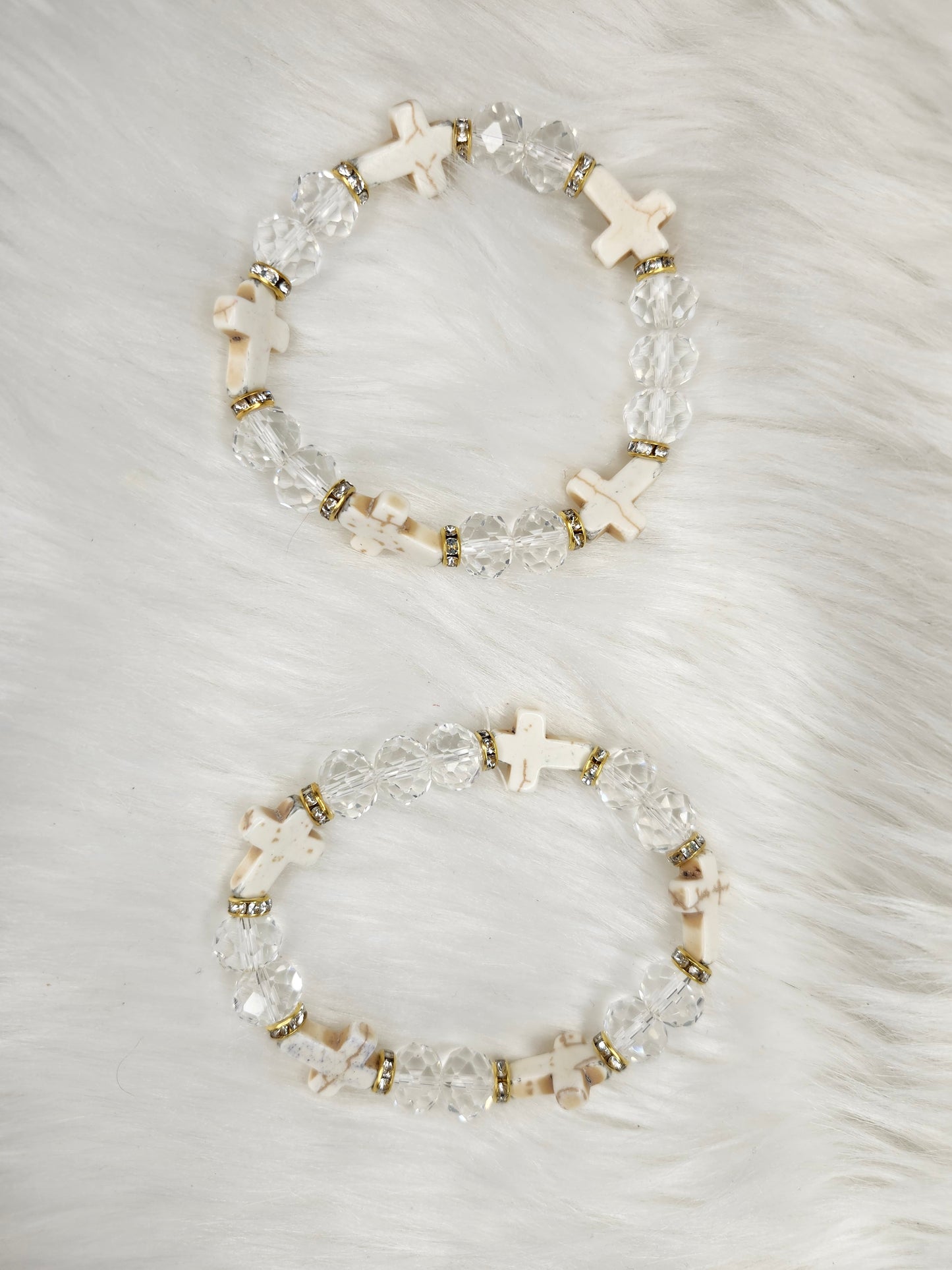 White cross bracelet