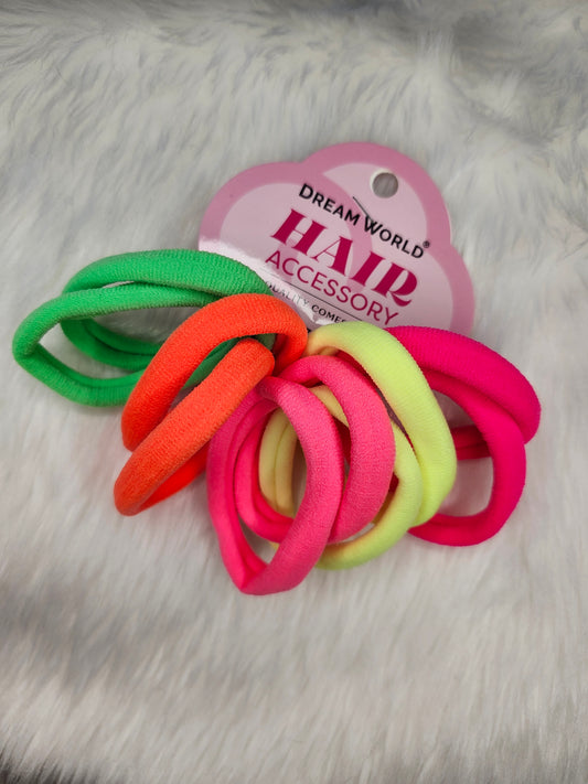 10 hairties neon