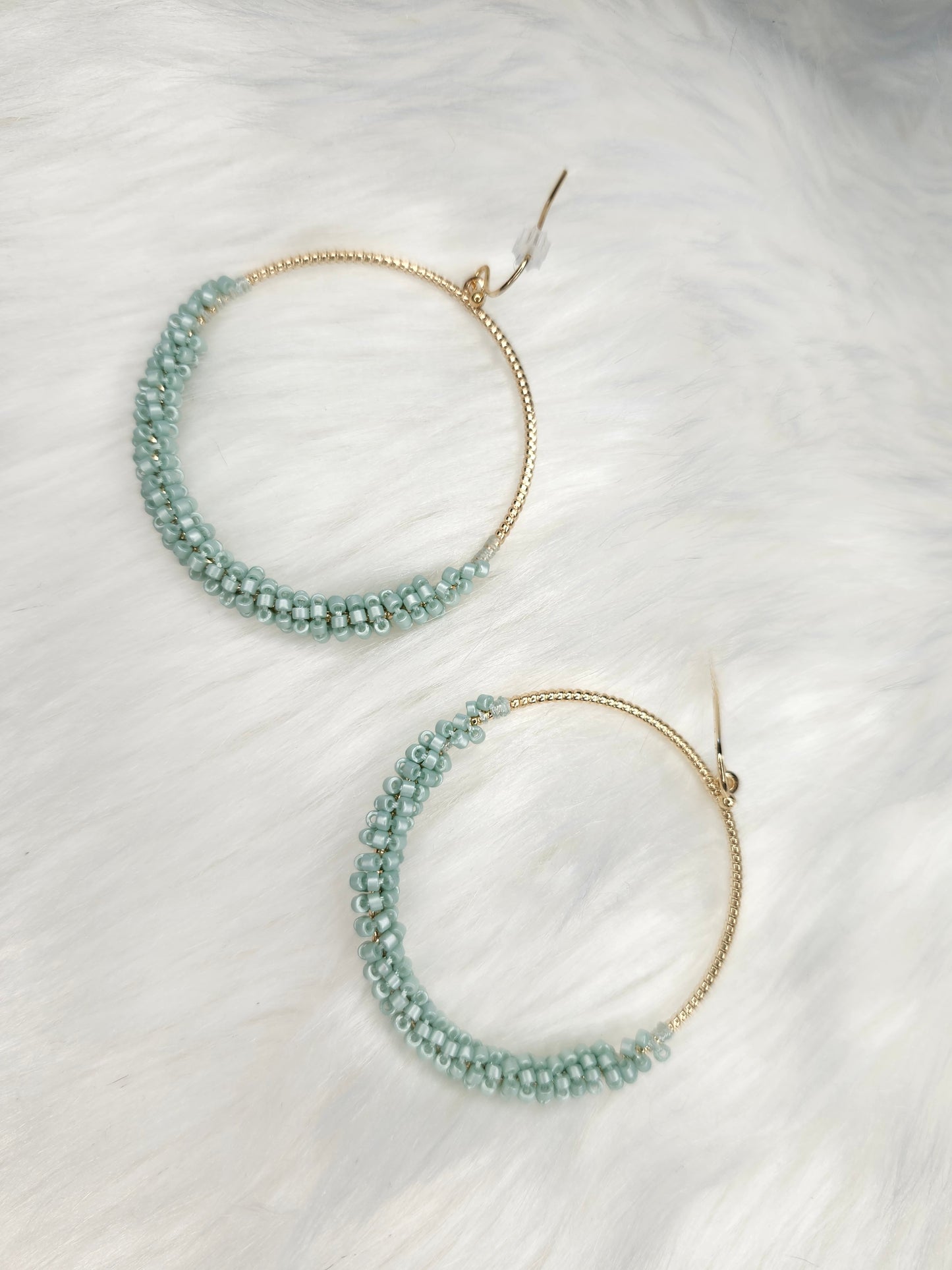 Mint turquoise earrings