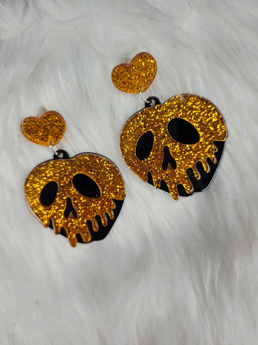 Poison apple earrings