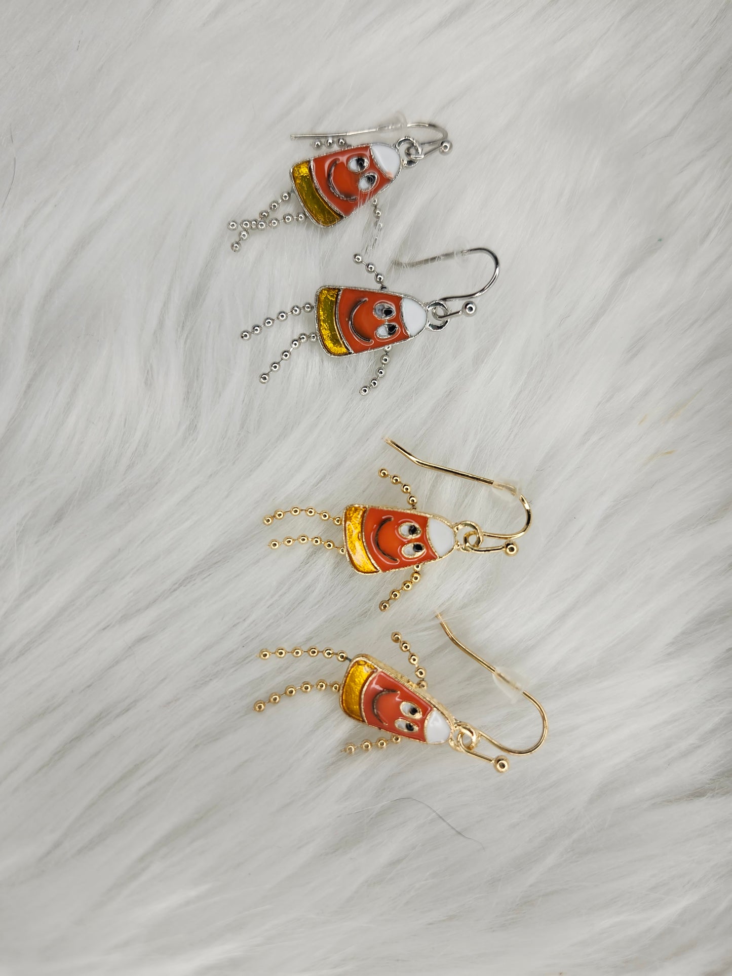 Candy corn earrings