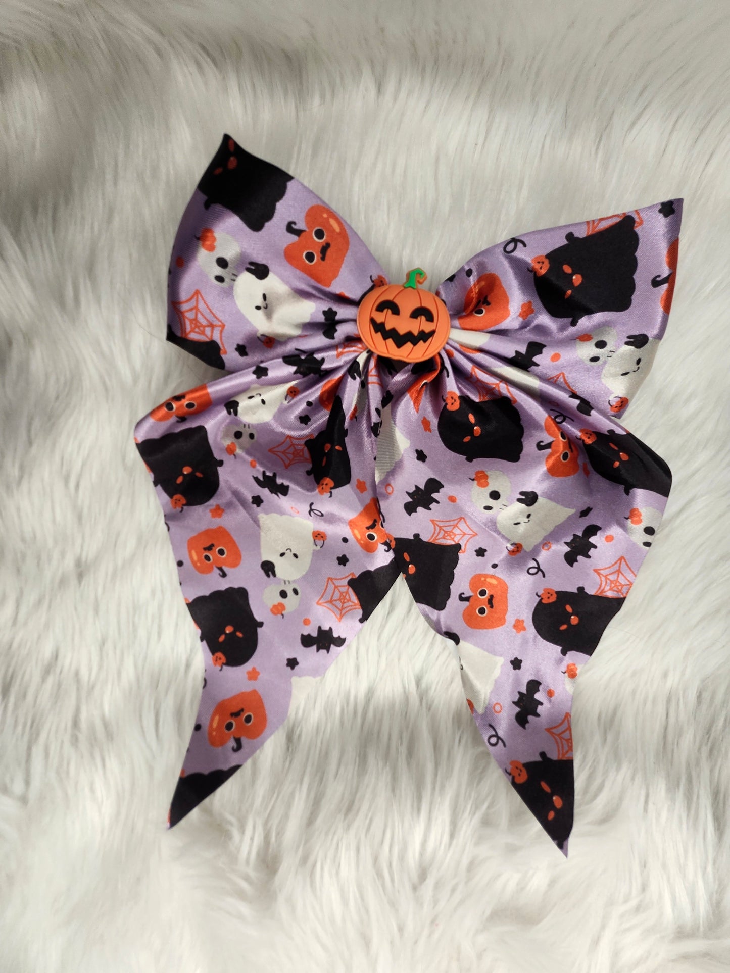 Purple halloween bow