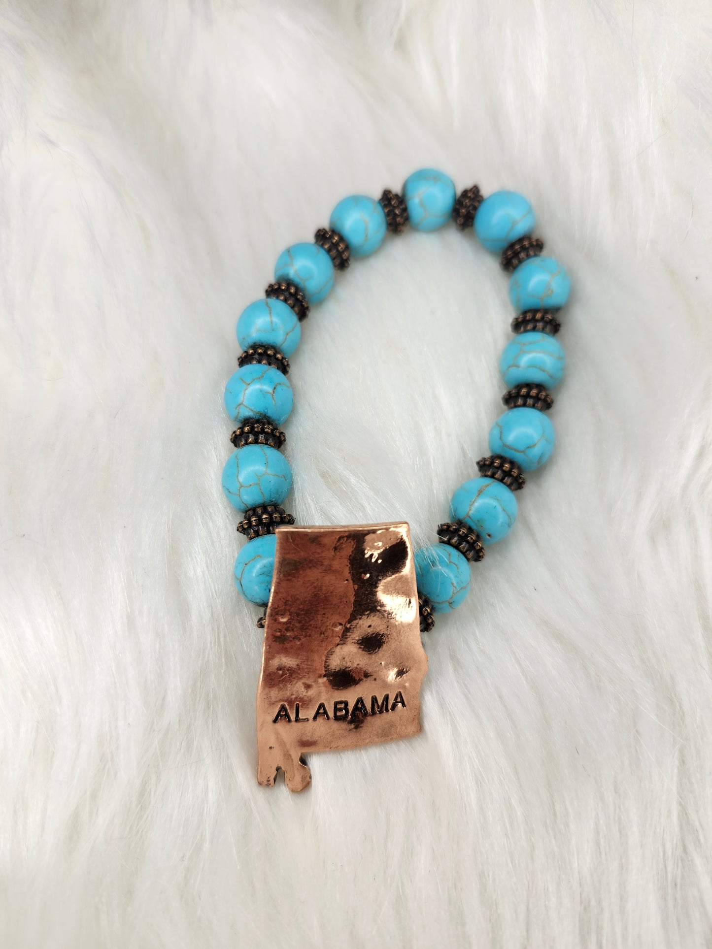 Alabama copper turquoise bracelet