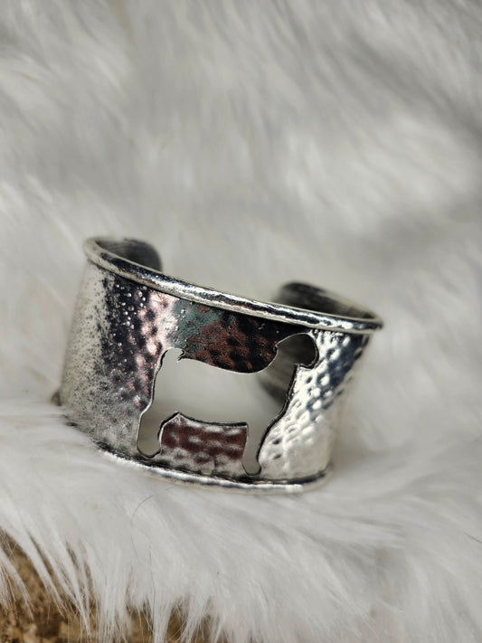 Goat cuff big bracelet