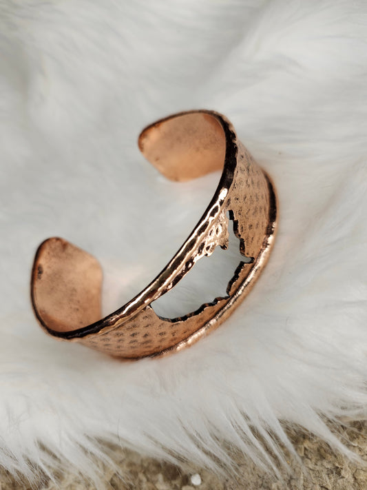 Bronze usa cuff bracelet