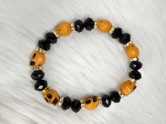 Orange black bracelet