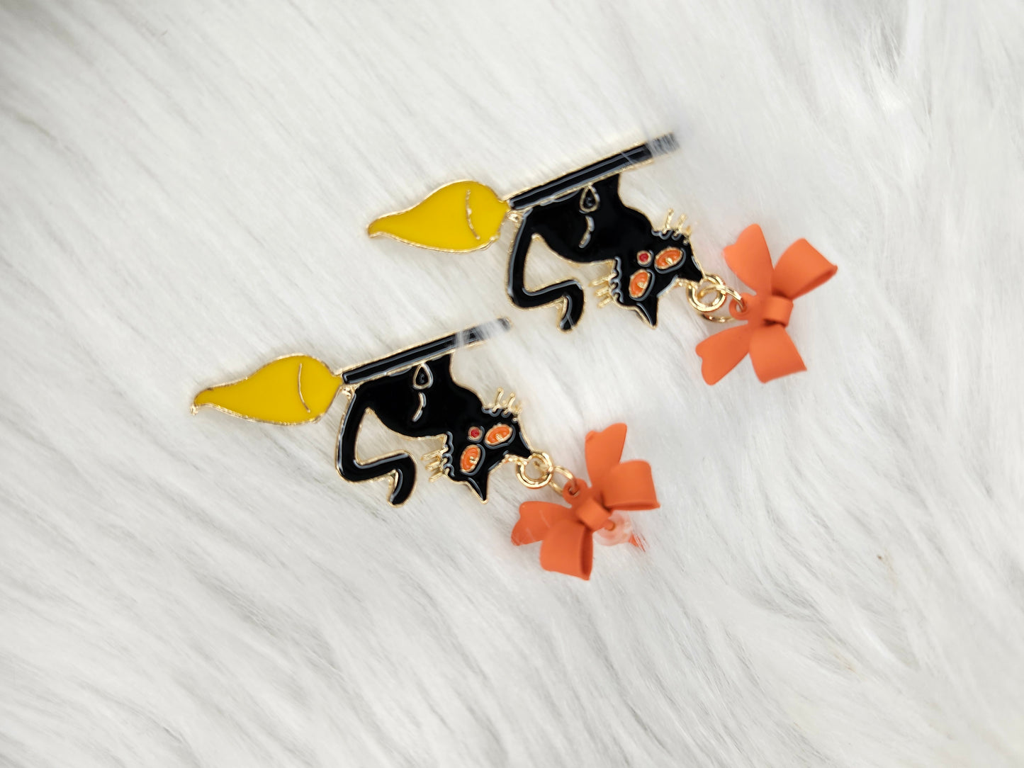 Cat witch earrings