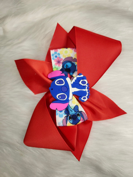 Stitch red bow