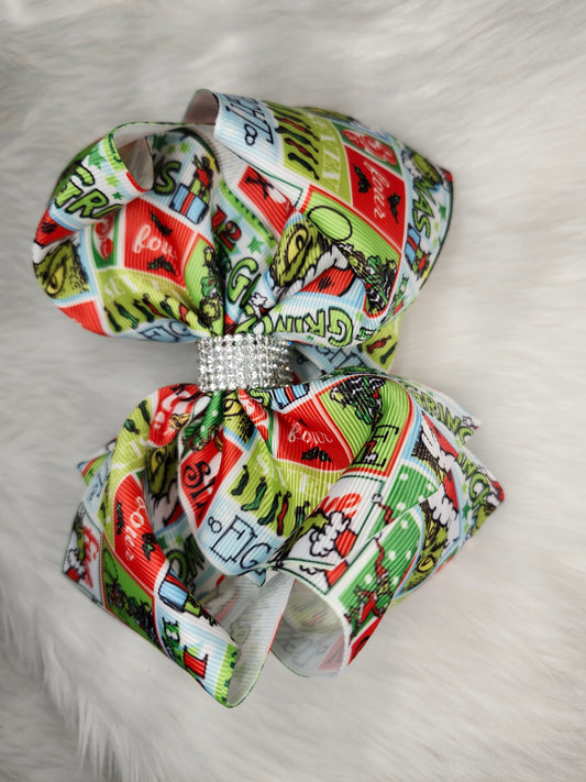 Grinch bow