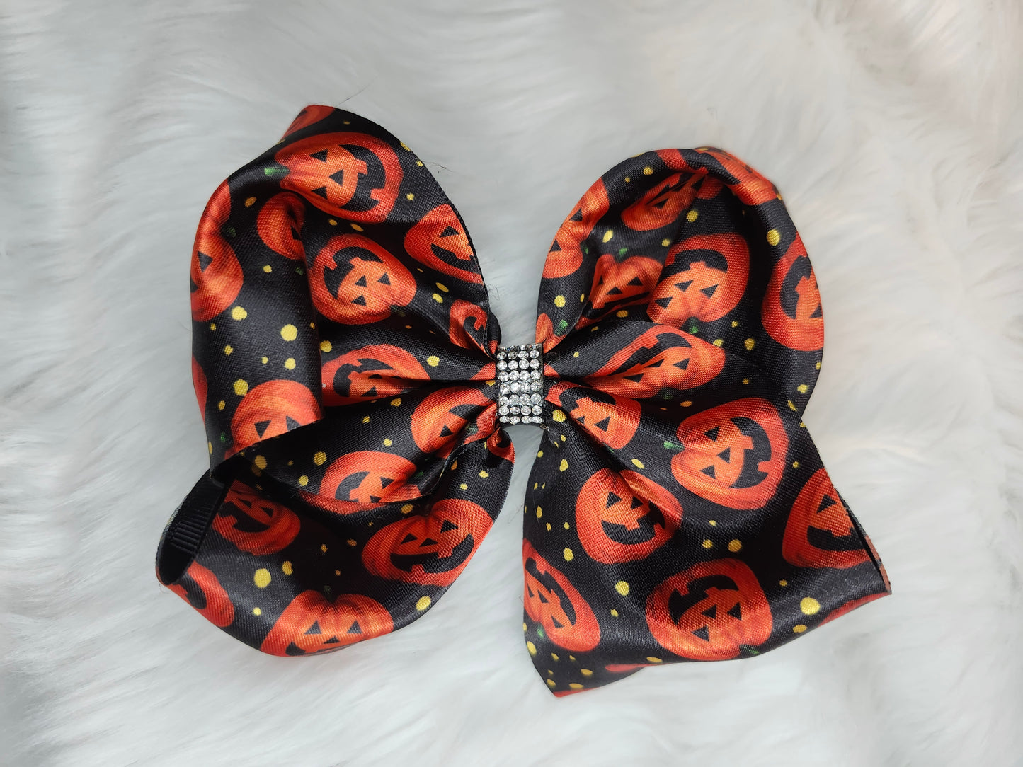 Black jack o lantern bow