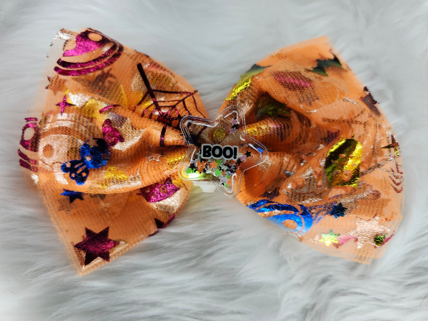 Boo light up bow halloween